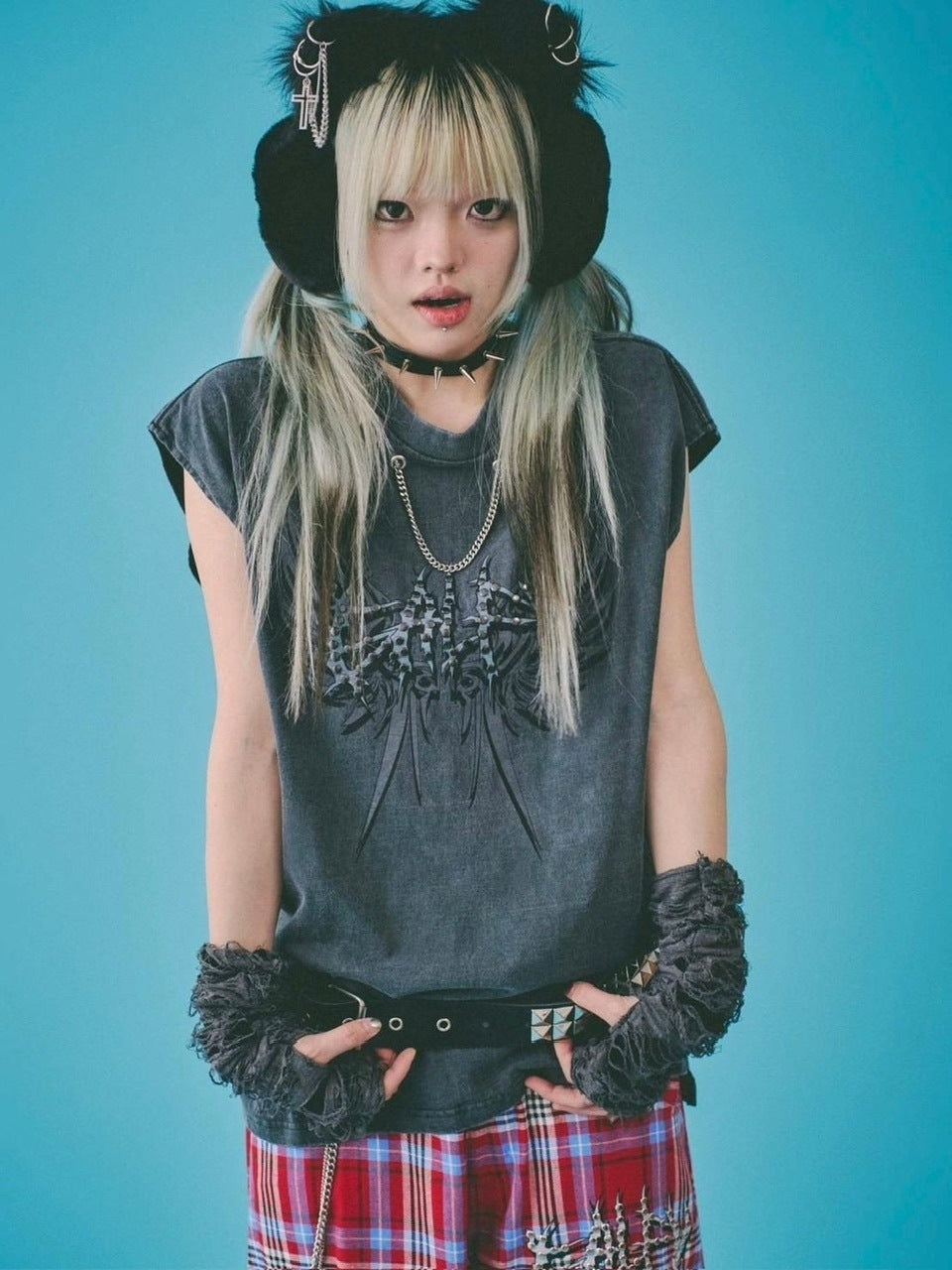 【GALFY】ゴリ厨二タンク / 【ガルフィー】ロゴプリントタンクトップ