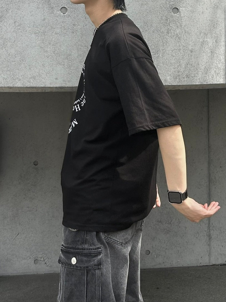 受注制【Chikashitsu +】logo graphic t-shirt 2 (3color) / 【チカシツプラス】グラフィックロゴプリント半袖Tシャツ