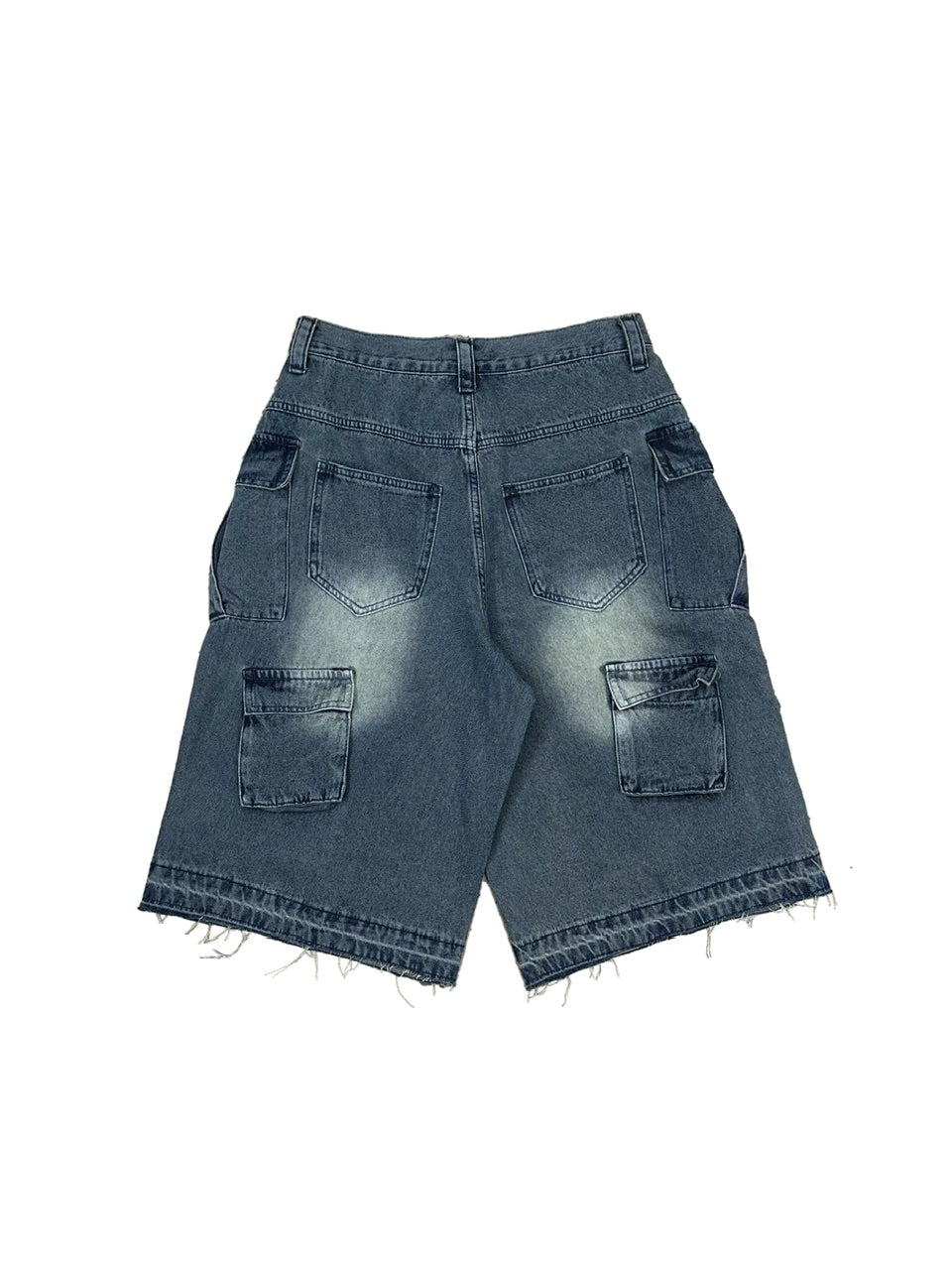 大阪店WEB限定受注制【Chikashitsu +】multi pocket denim half pants (2color)