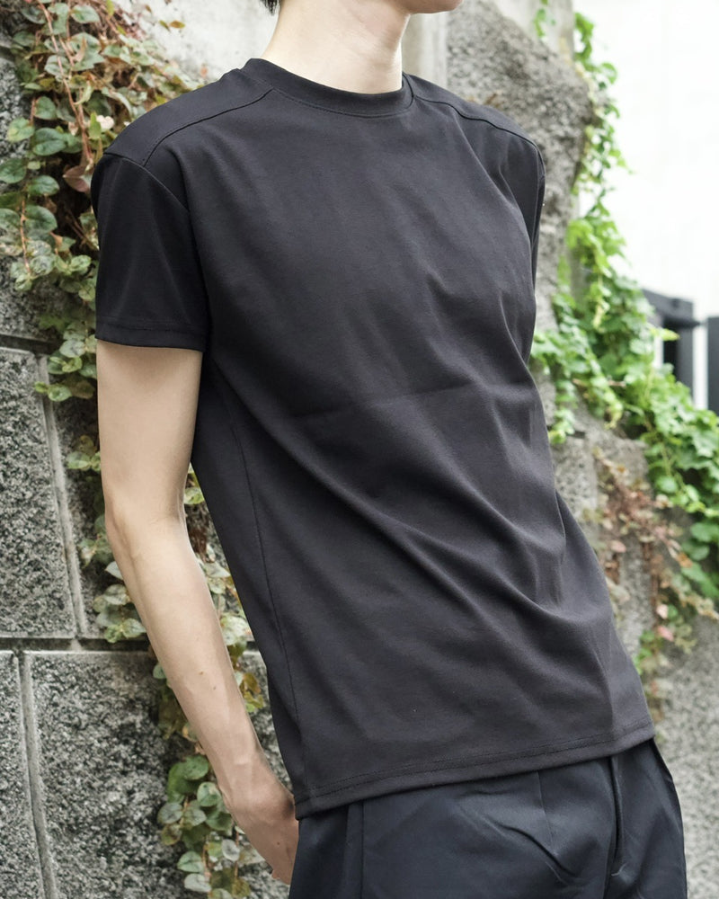 東京店WEB限定受注制【Chikashitsu +】compact crew neck tee (3color)