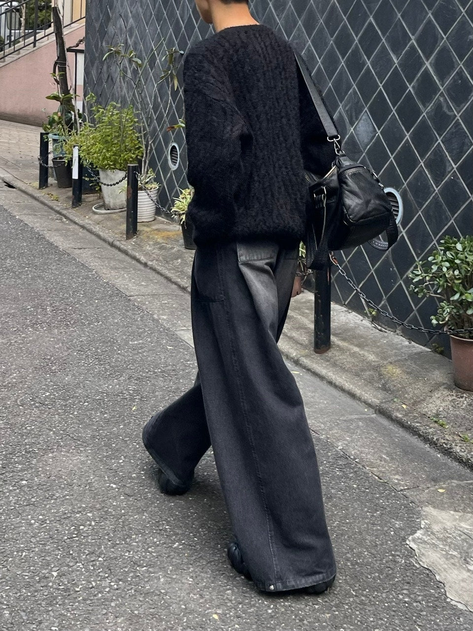 受注制【Chikashitsu +】angora like cable knit (3color)