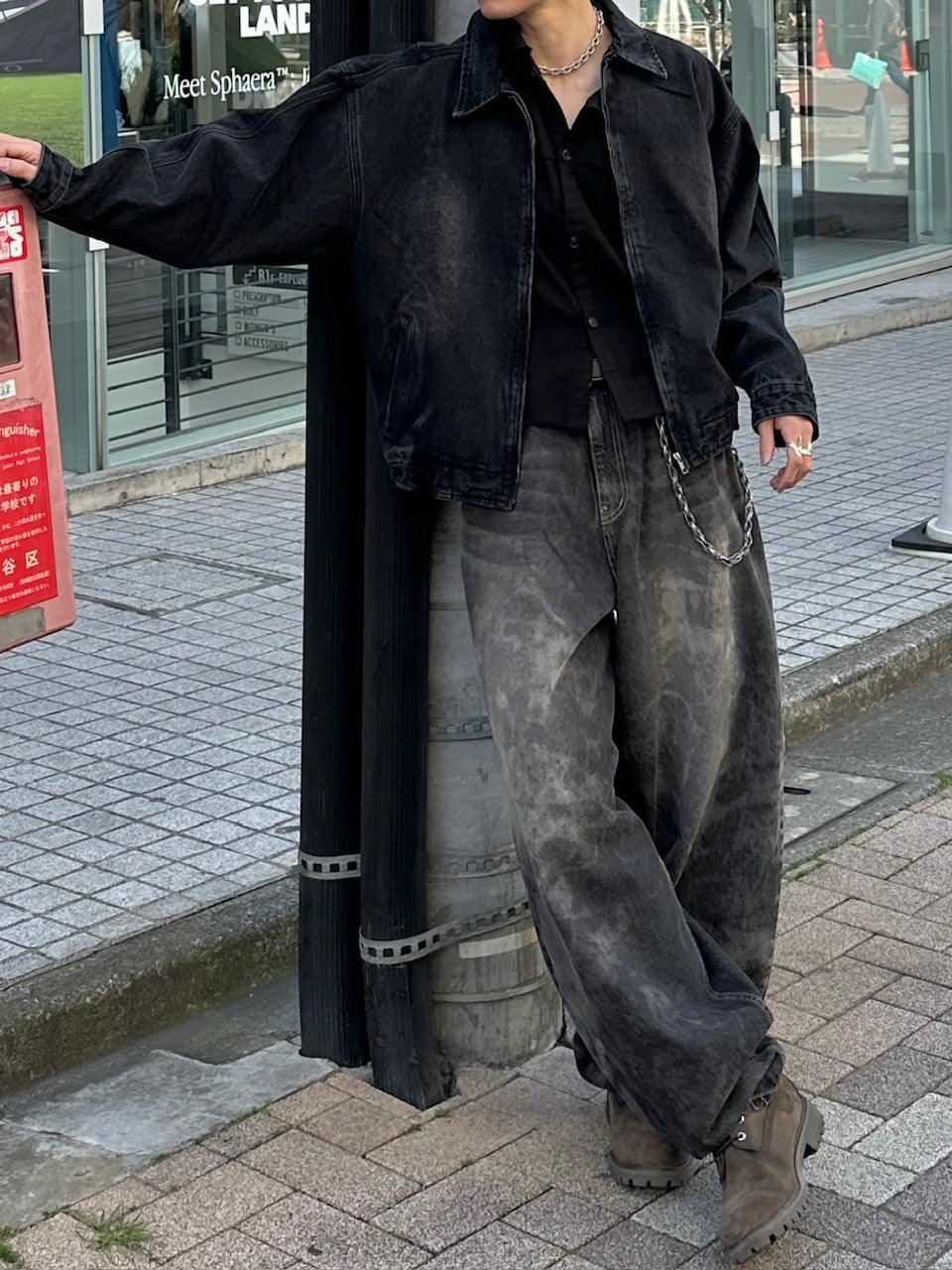 大阪店WEB限定受注制【Chikashitsu +】dirty wash balloon denim pants