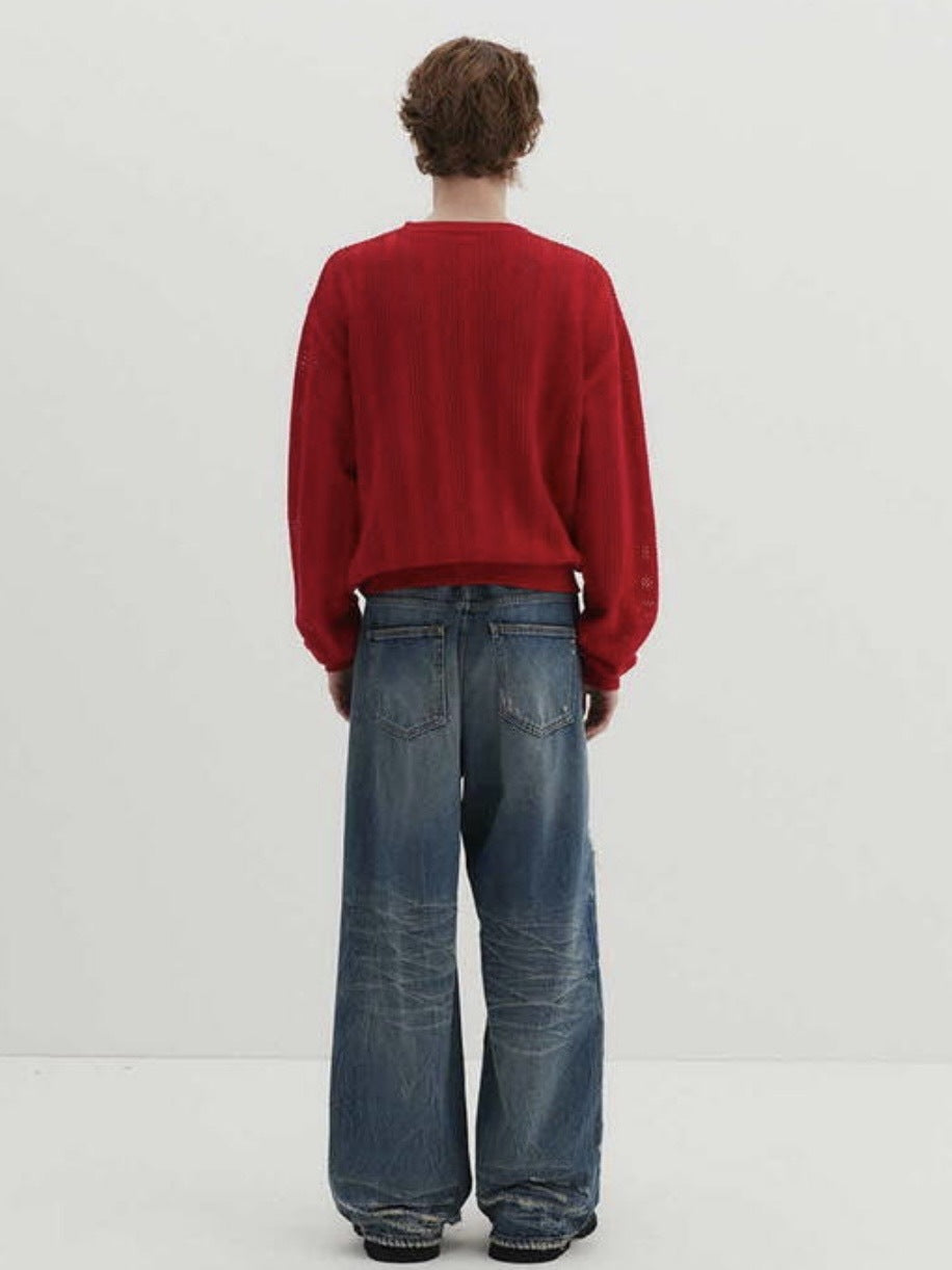 【DNSR】Meshed Crop Knit