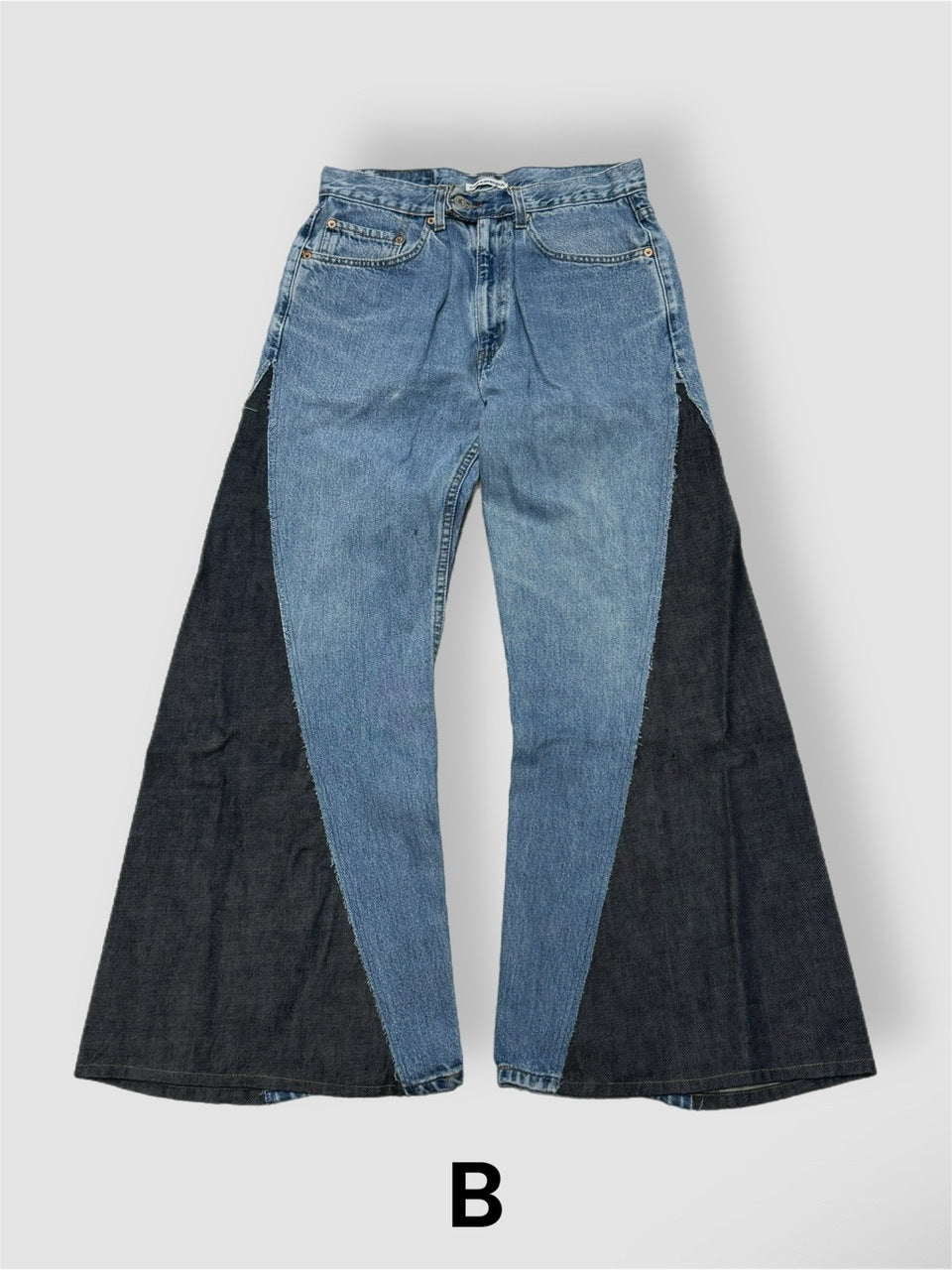 【Re +】newold docking flare denim pants (blue)
