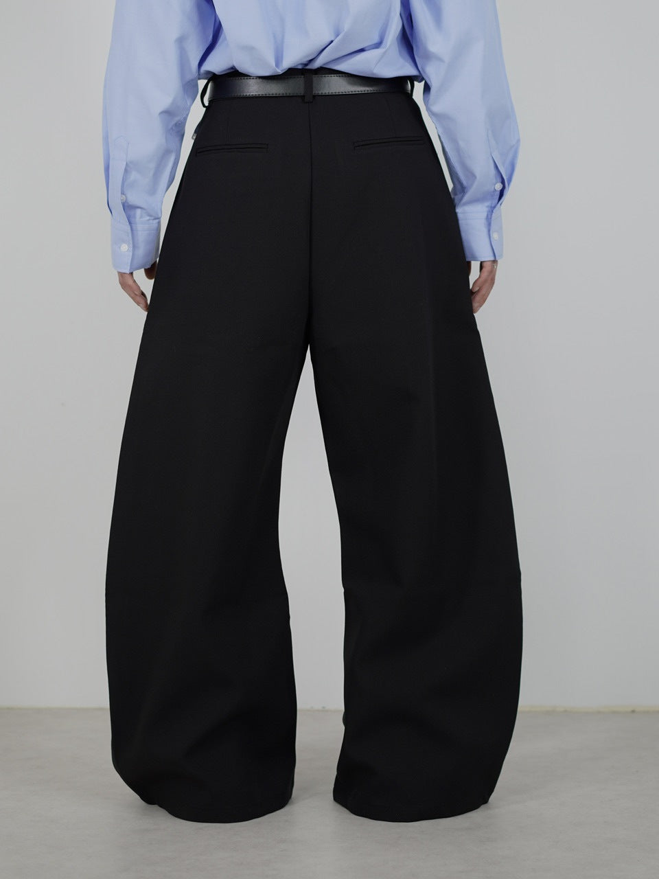 受注制【Chikashitsu +】side design wide slacks (2color) – PRESSING