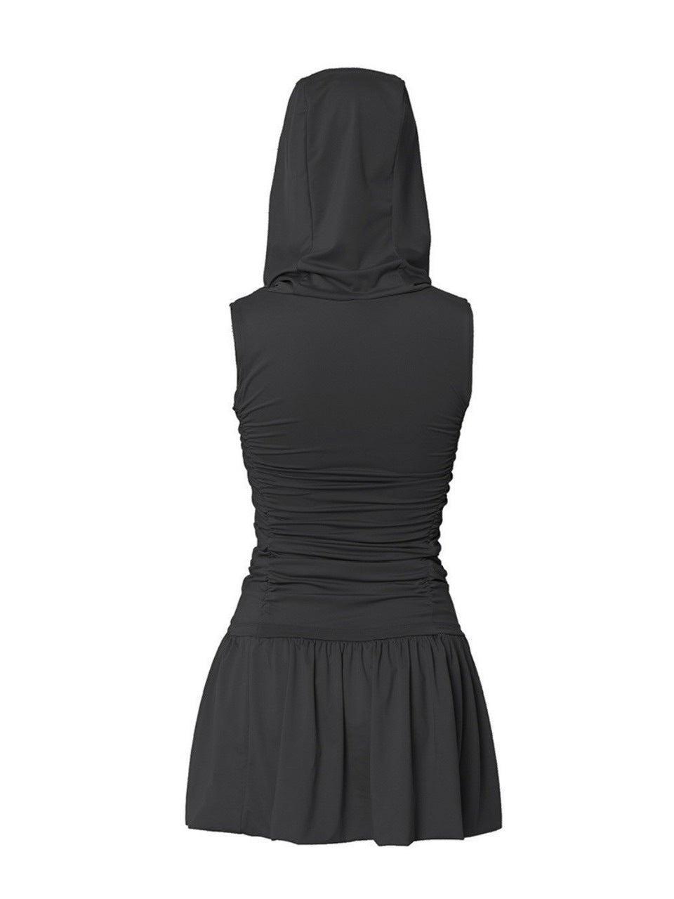 【FLAREUP】Hooded High Neck Dress