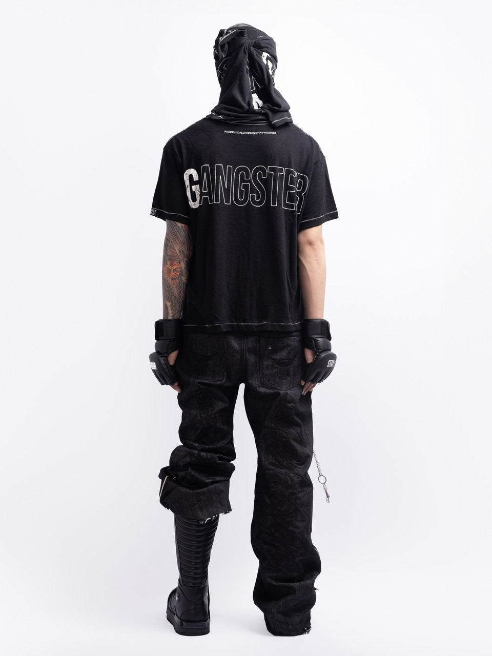 【F.V.V.O】RED SELVEDGE EMBROIDERED RAW DENIM JEANS