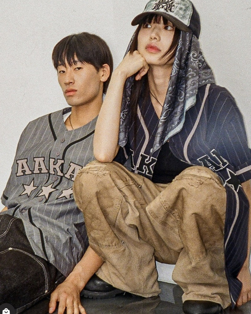 【AAKAM】Cotton Baseball Jersey