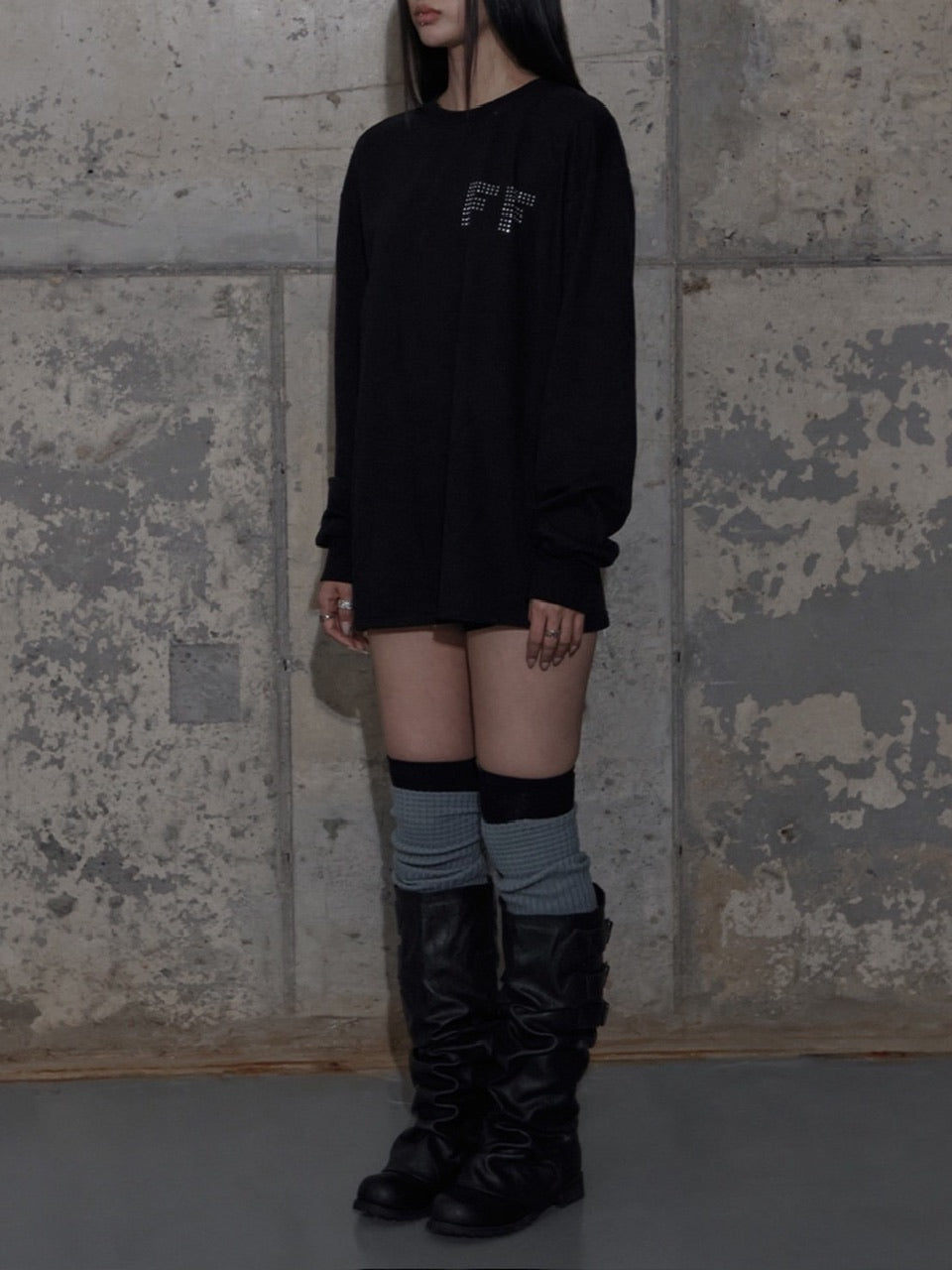 【FANCY CLUB】FF LETTERING LONG SLEEVE / 【ファンシークラブ】ＦＦレタリング長袖Ｔシャツ