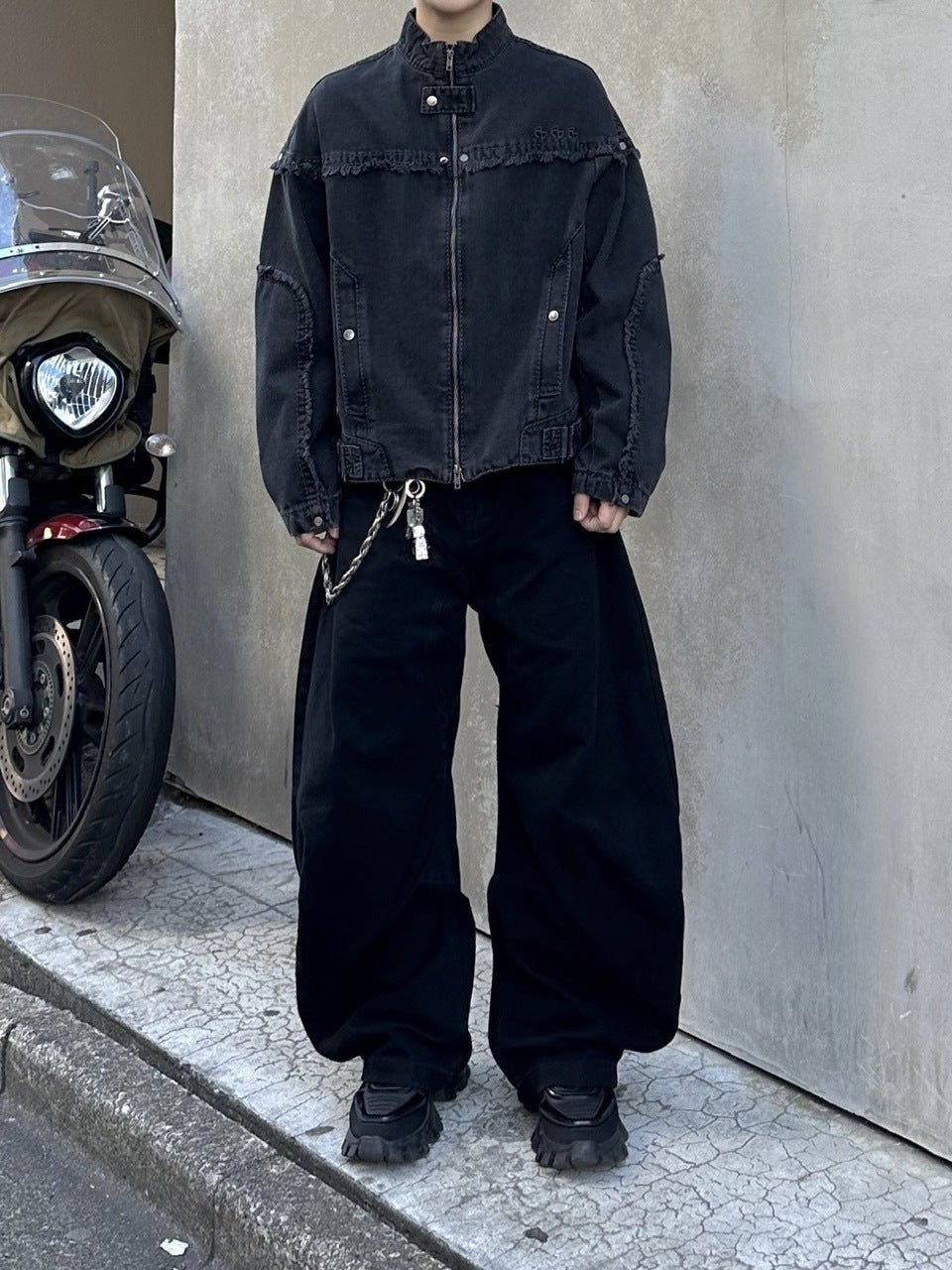 大阪店WEB限定受注制【Chikashitsu +】deep ballon curve pants / 【チカシツプラス】ディープバルーンカーブパンツ (2color)