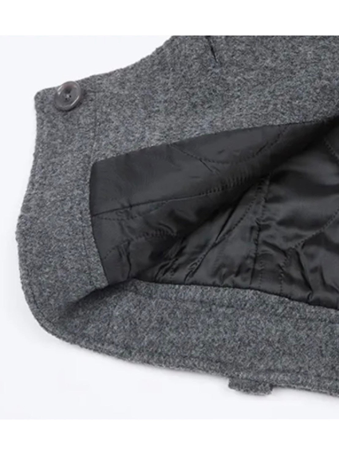 【NOT KNOWING】Double Belted High-Neck Coat