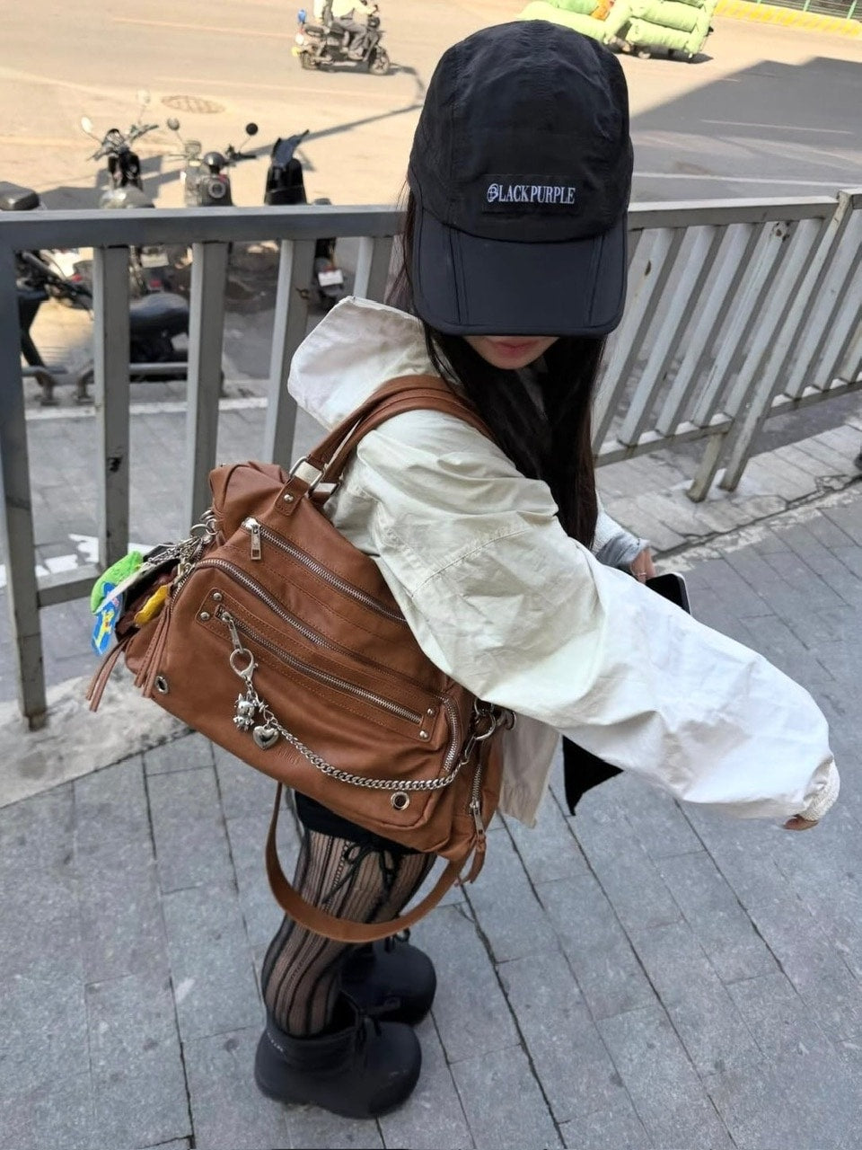 【BLACK PURPLE】Bread Bag