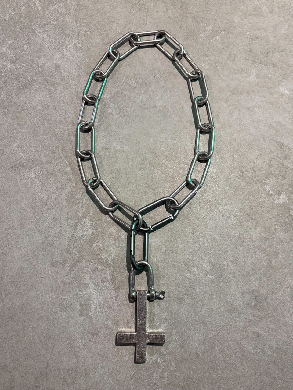 国際配送【Never mind the XU】2way chain cross necklace