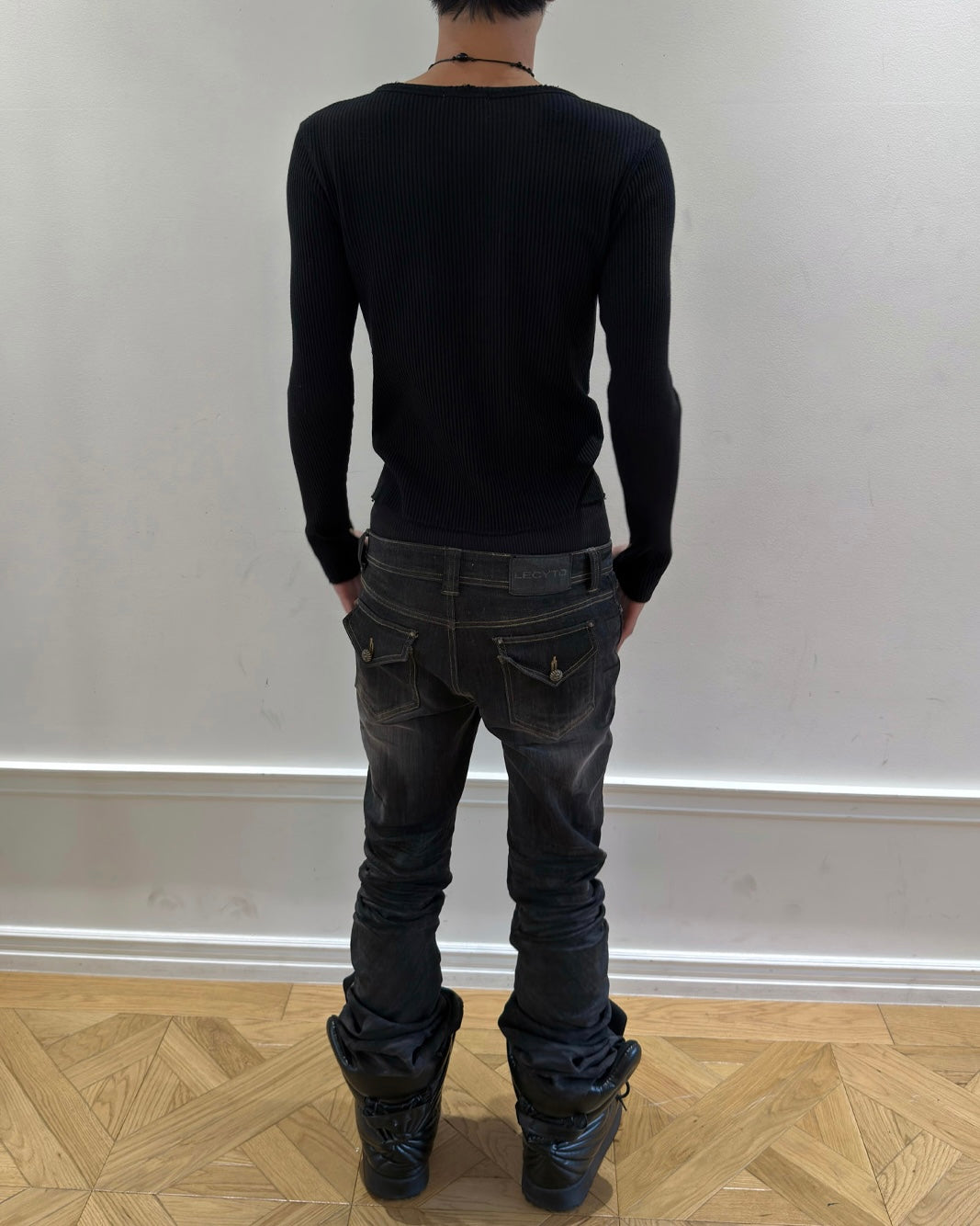 【LECYTO】Sacred Thorn Ribbed Top