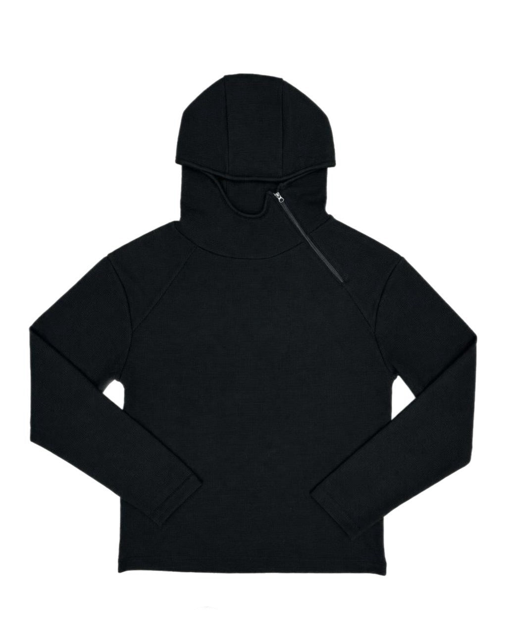 受注制【nmtc+】Diagonal Zip Hood Top (3color)