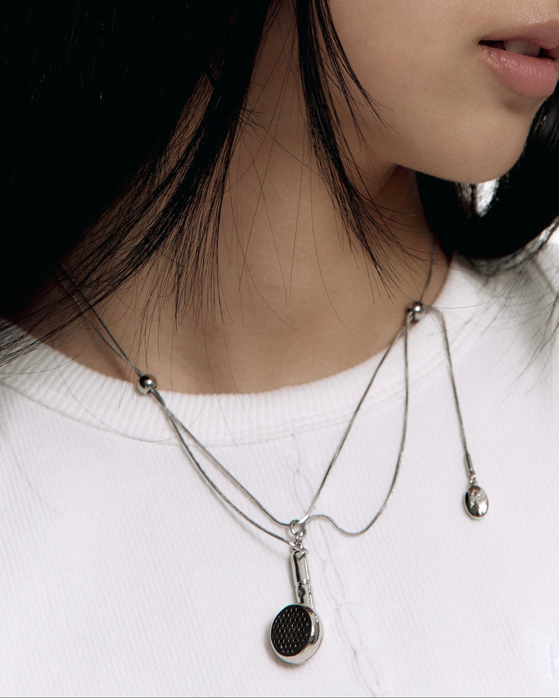 【Kashiko】Layered Slide Earphone Necklace