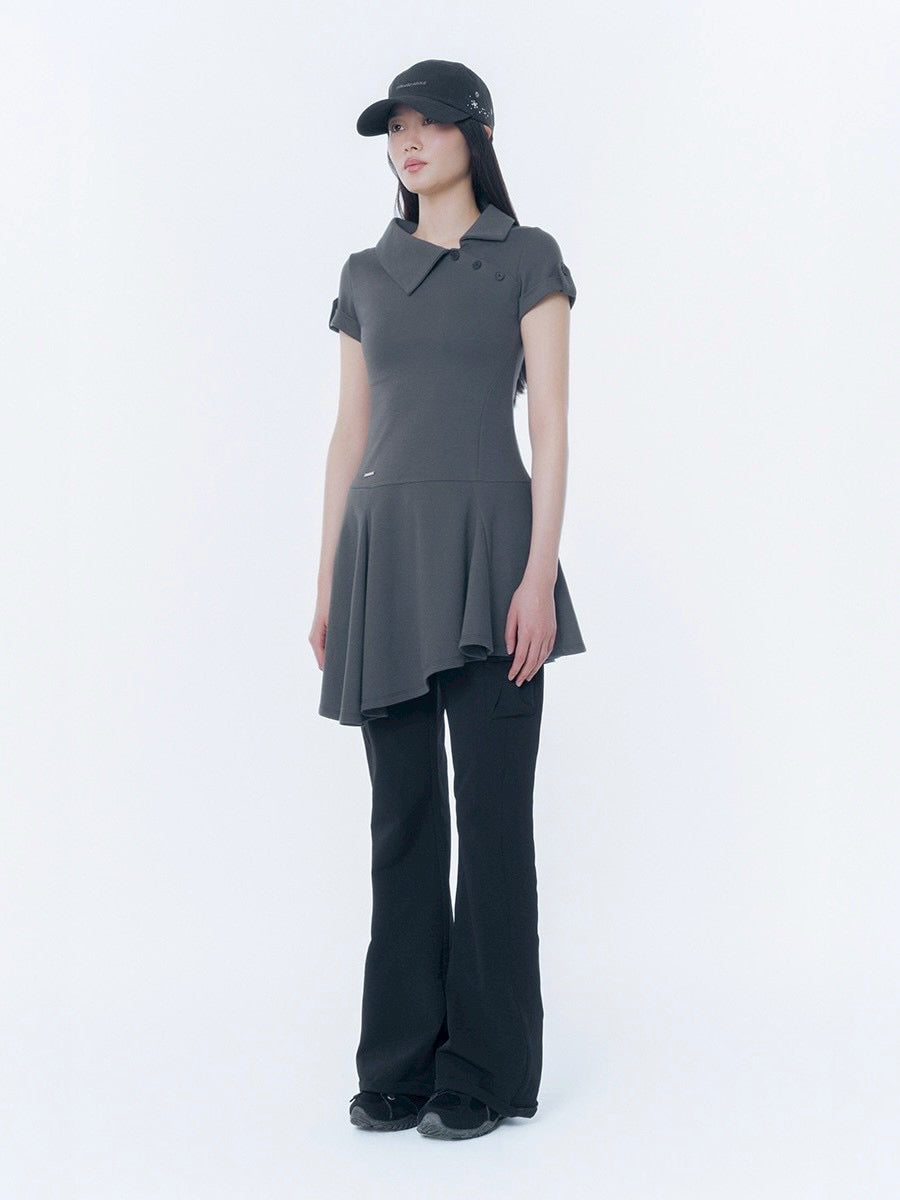 【Miseki seoul】Ribbed side pocket pants