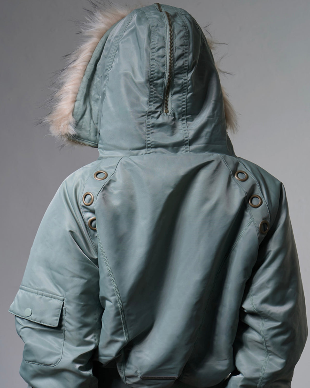 【FANCY CLUB】EYELET FUR MA-1