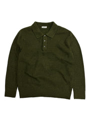 【Chikashitsu +】wool touch knit polo (4color)