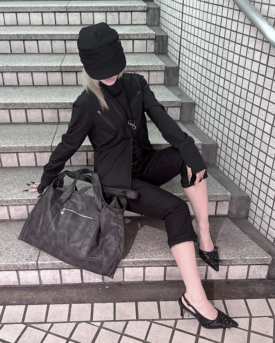 受注制【nmtc+】Ruched Casquette (2color)