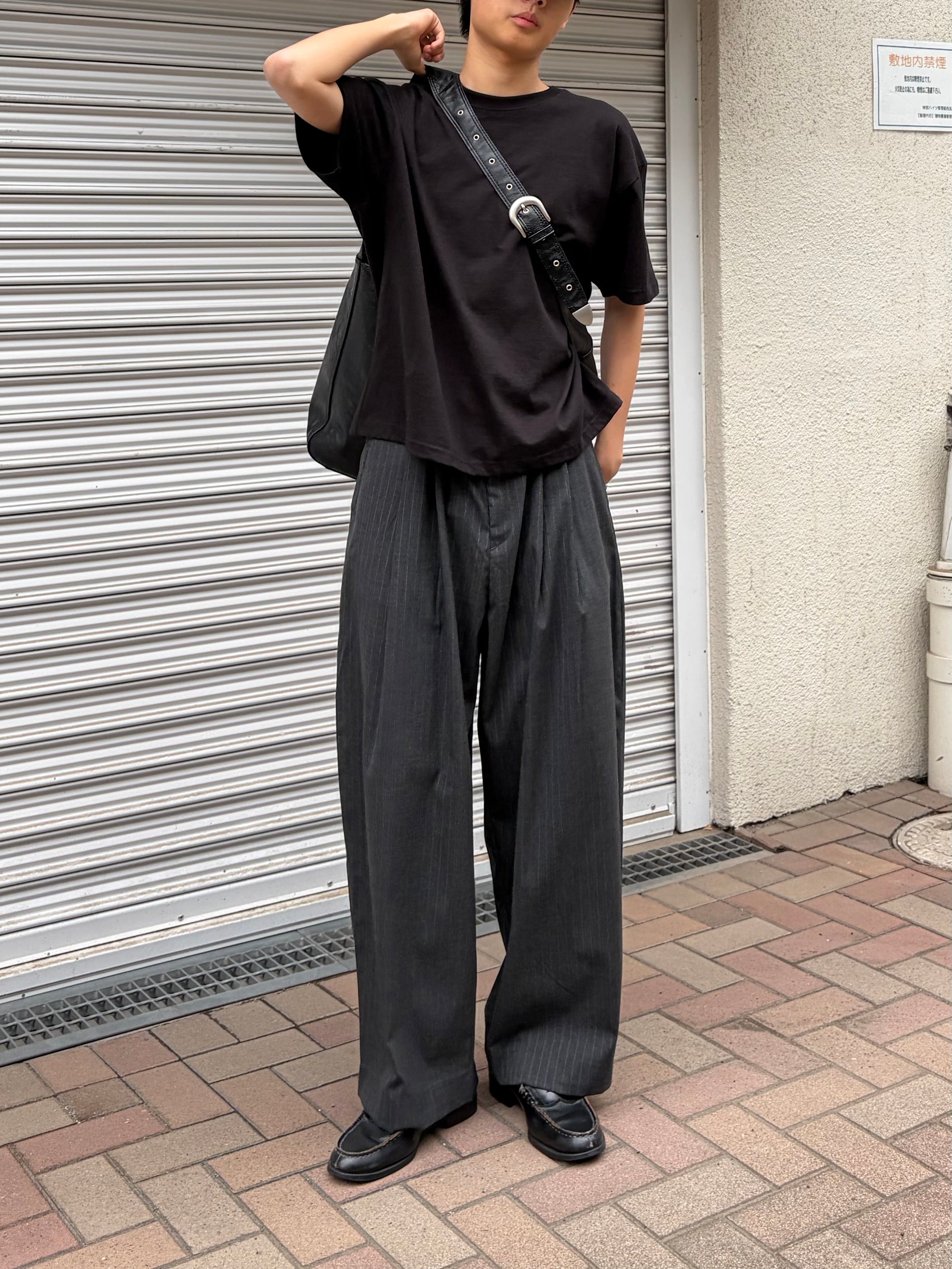 東京店WEB限定受注制【Chikashitsu +】cropped box tee (4color)
