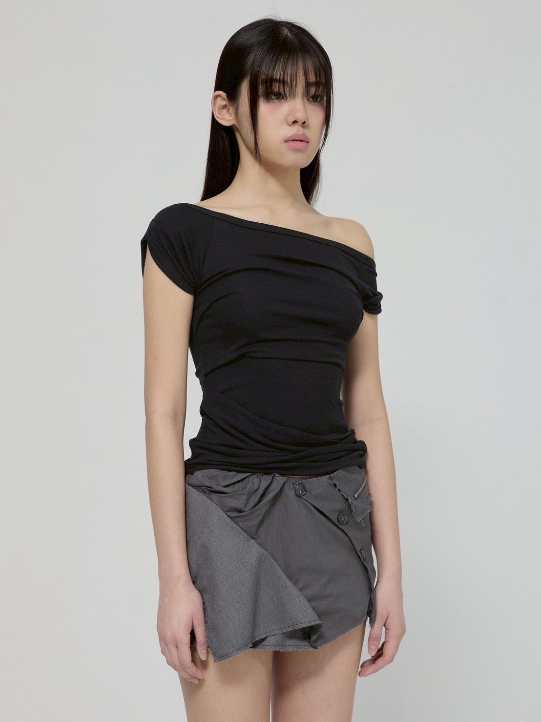 6/22 21:00発売【FLAREUP】Draped Top