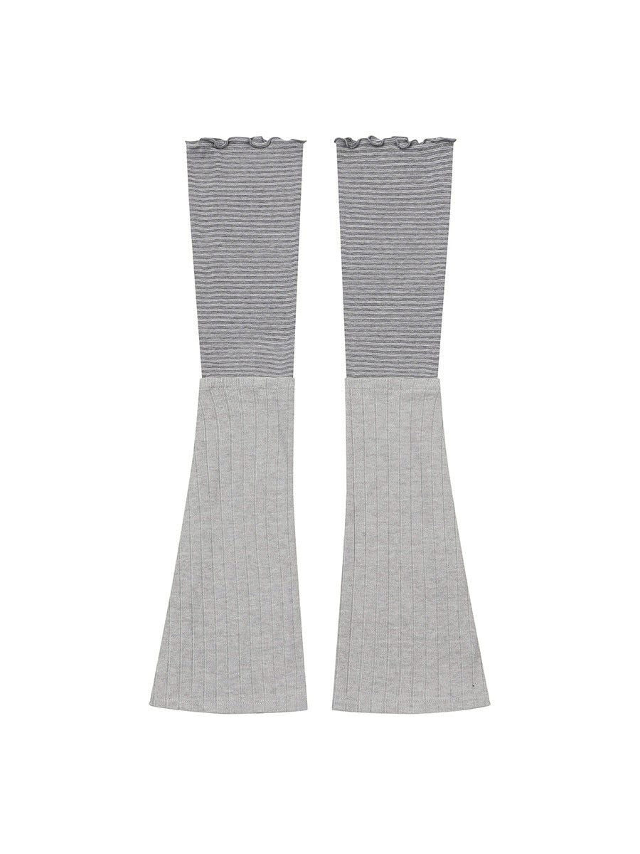 【Miseki seoul】 Striped layered button leg warmer