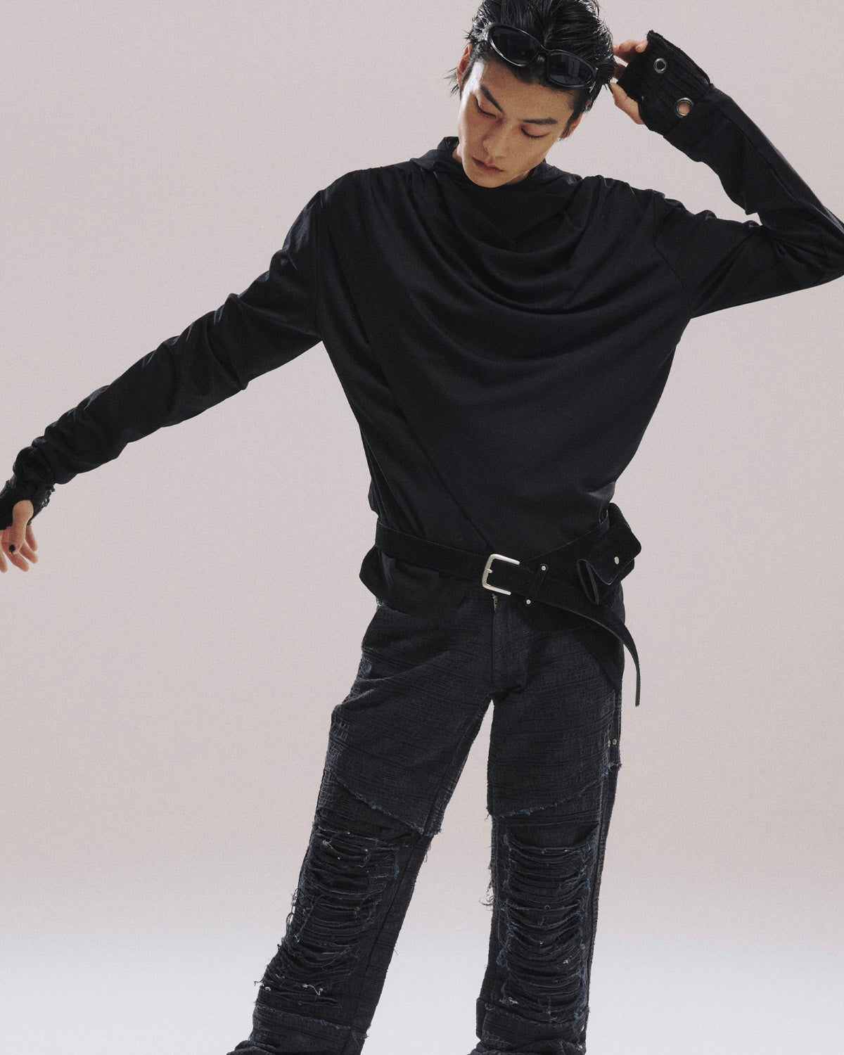 【LECYTO】Avant-garde Drape Hood