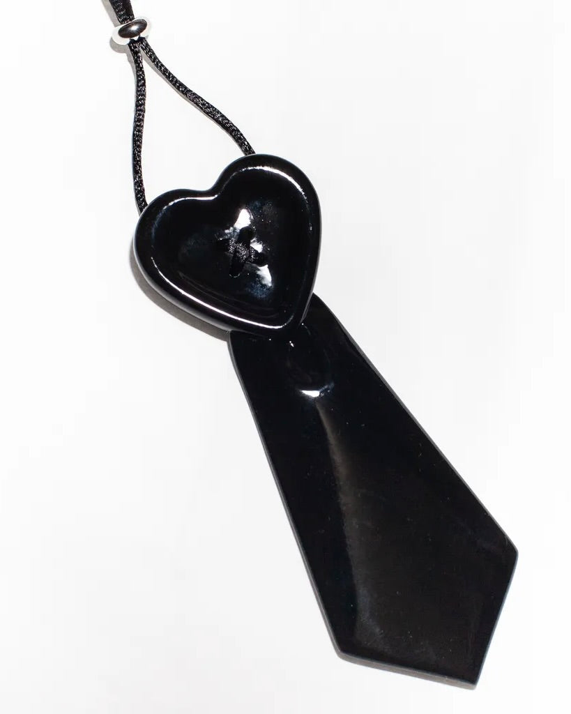 【Unopened gift】heart button tie necklaces