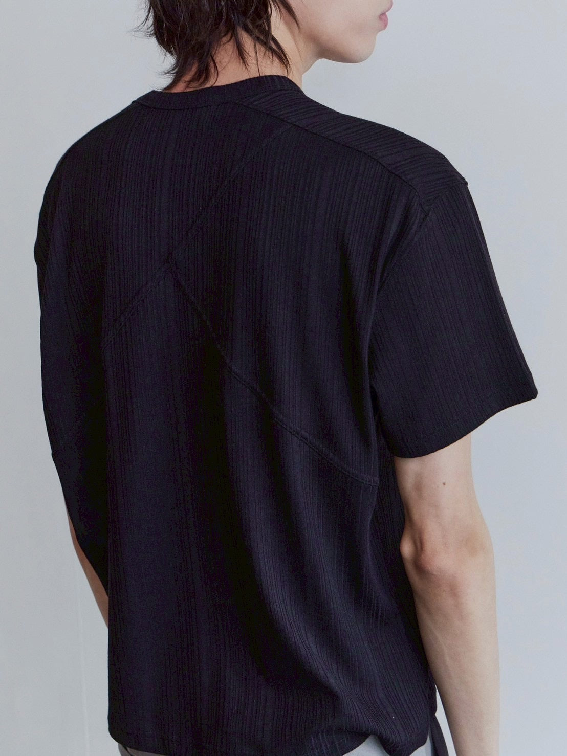 【Waviness】Rib Textured T-shirts