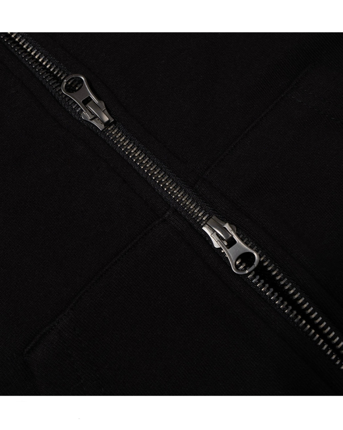 【FANCY CLUB】EYELET RIBBED HOODED ZIP-UP