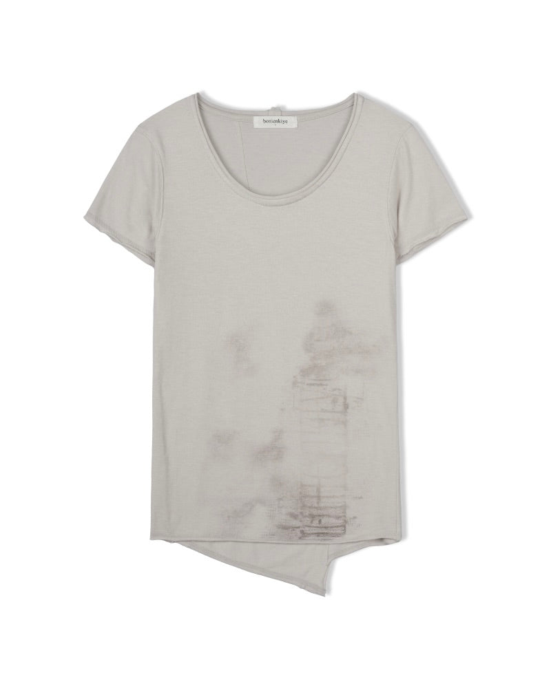 【bonienkiye】Faded Seam Tee