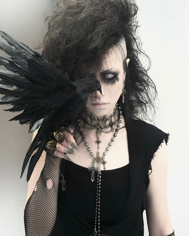 【IIIMIII】 Cascading Rosary Chain Necklace