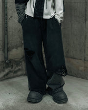 【DIG YOUR OWN GRAVE】TRIBAL CROSS LAYERED PANTS