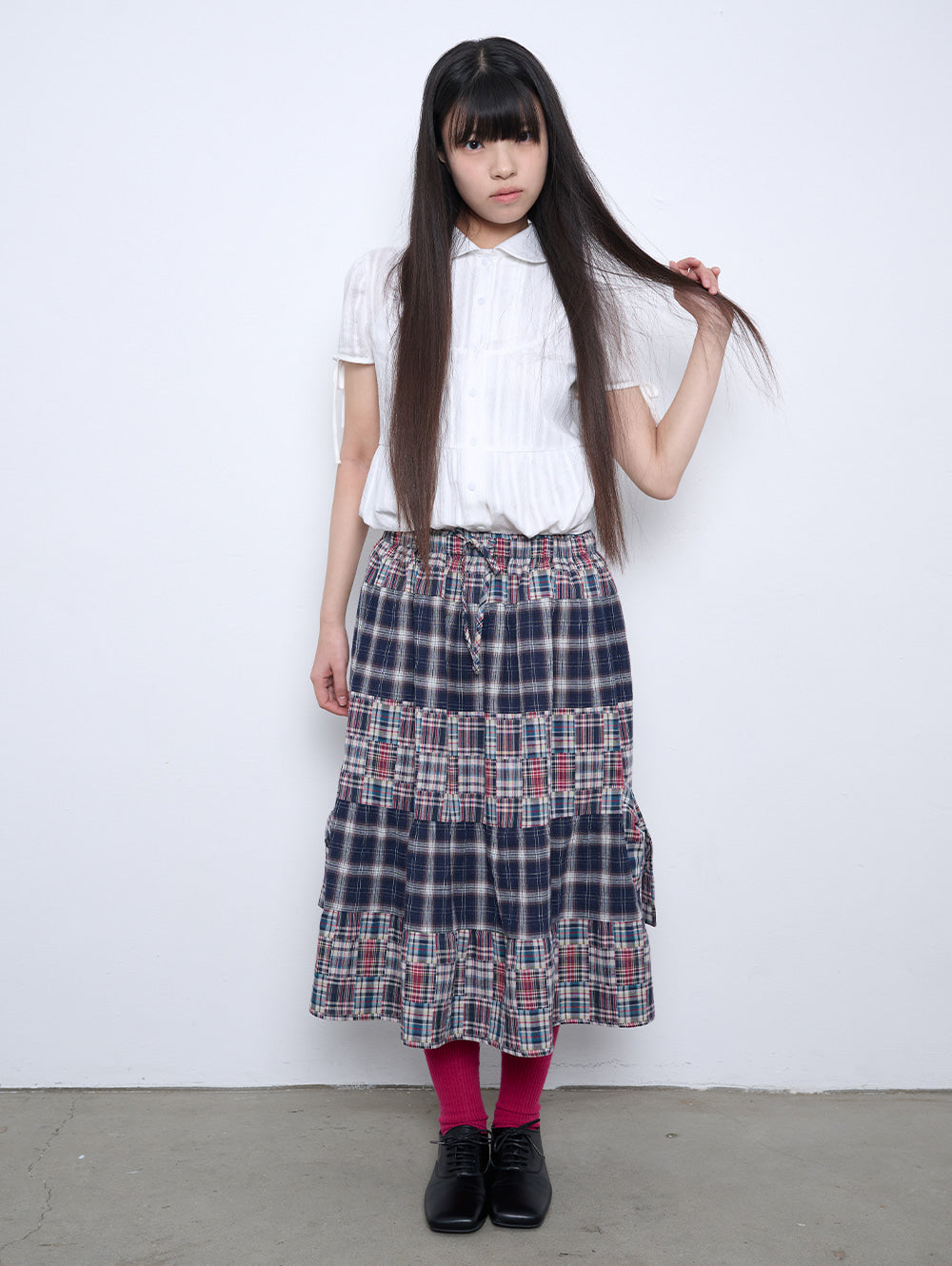 【TUOMIO】PUFF SLEEVES RIBBON BLOUSE