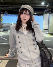 大阪店 WEB限定 受注制【Never mind the XU】Noir Napoleon Zip Top