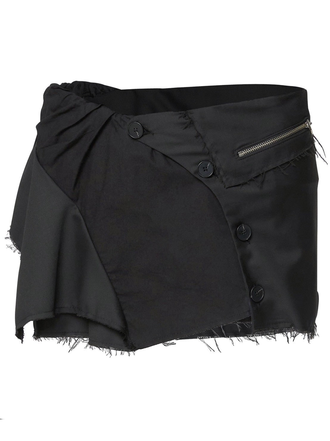 6/22 21:00発売【FLAREUP】Asymmetrical Layered Mini Skirt