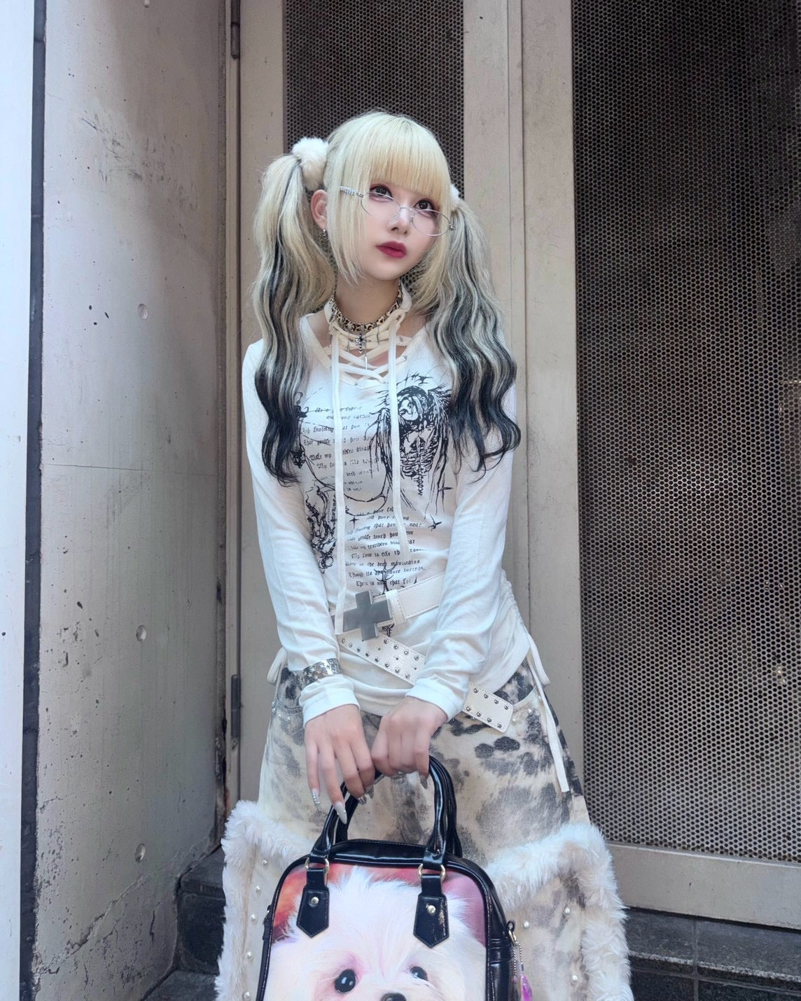 国際配送【BABY09】v-neck ribbon shirring tops