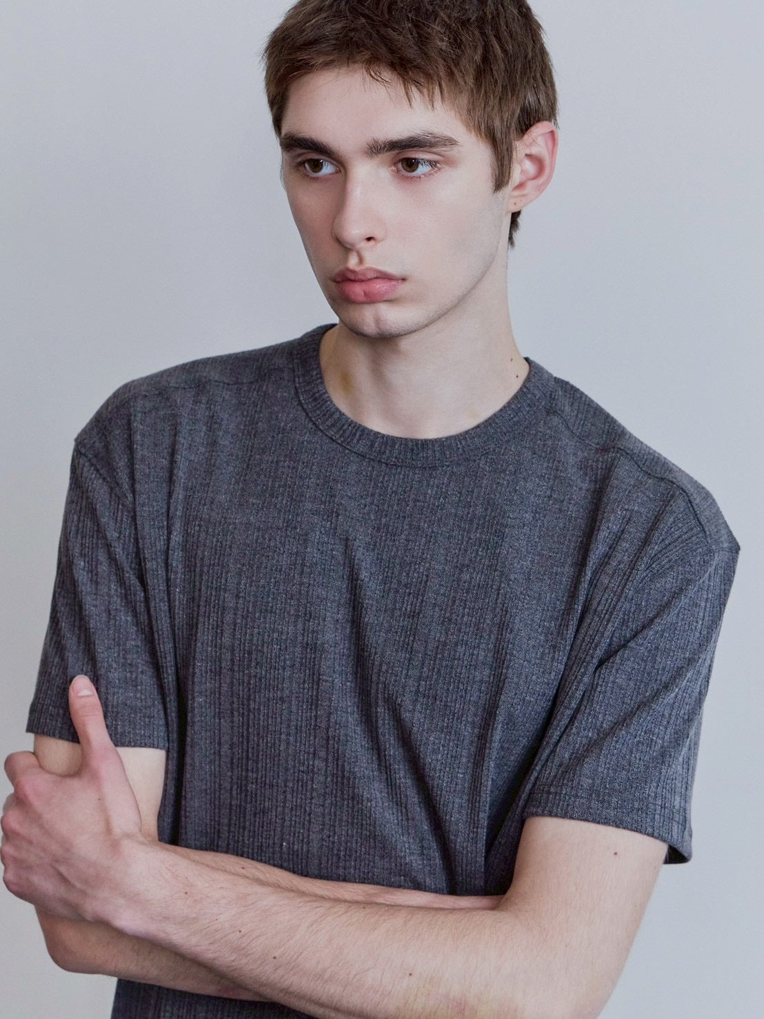 【Waviness】Rib Textured T-shirts
