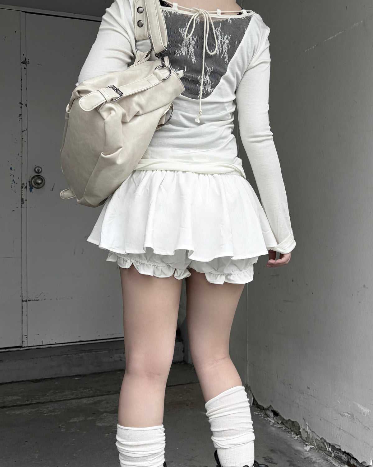 受注制【nmtc+】Frill balloon mini skirt (2color)