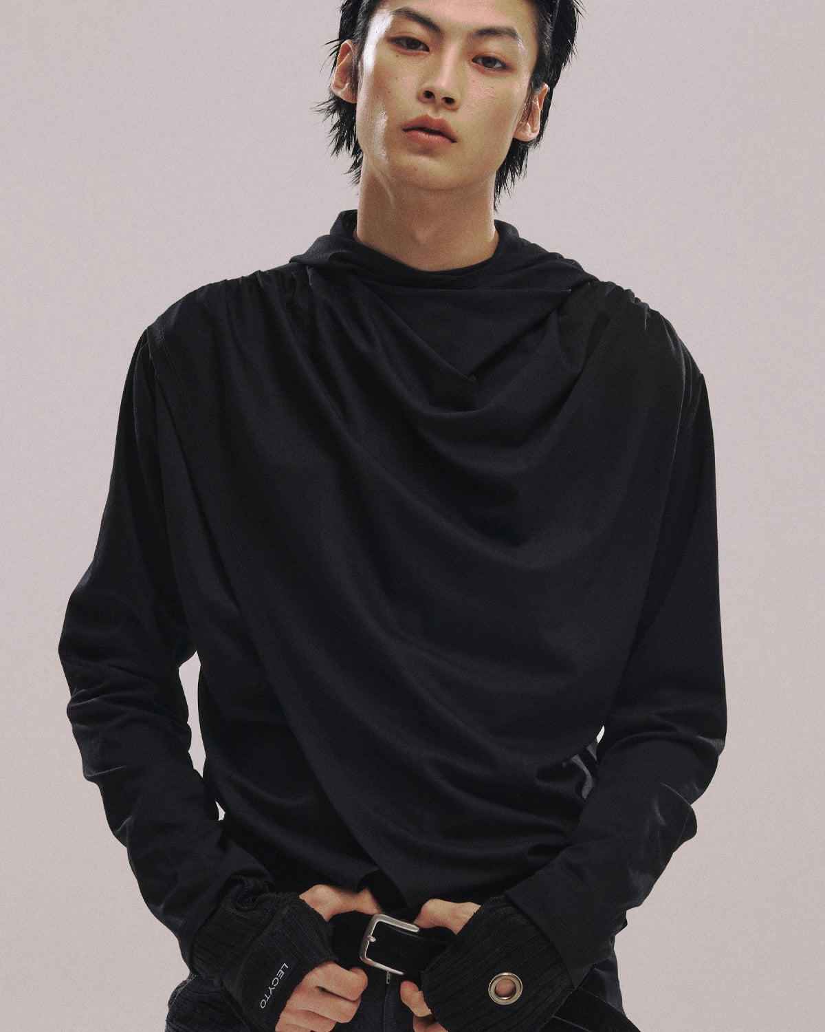 【LECYTO】Avant-garde Drape Hood