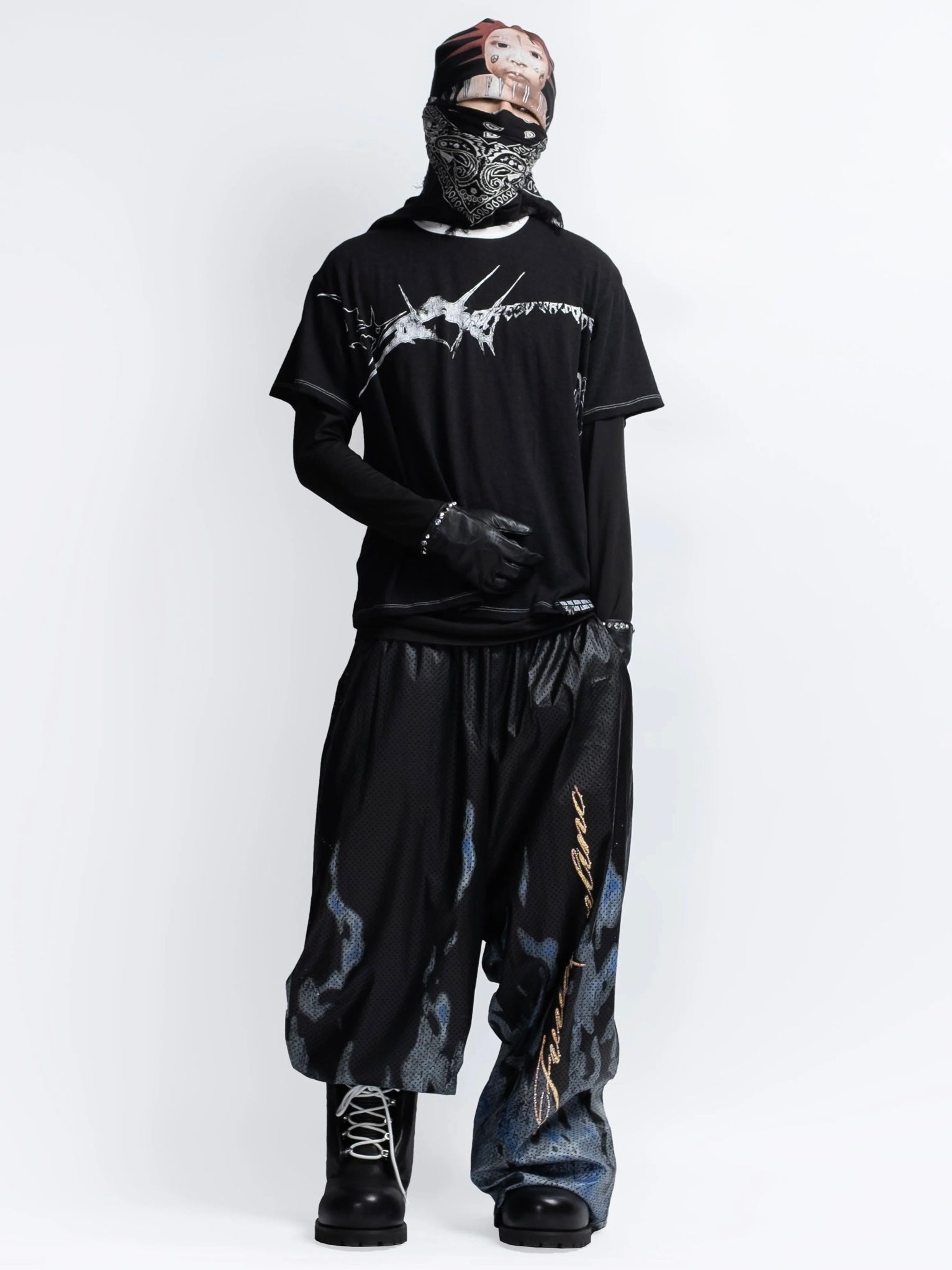 【F.V.V.O】Parody Graphic Ringer Tee