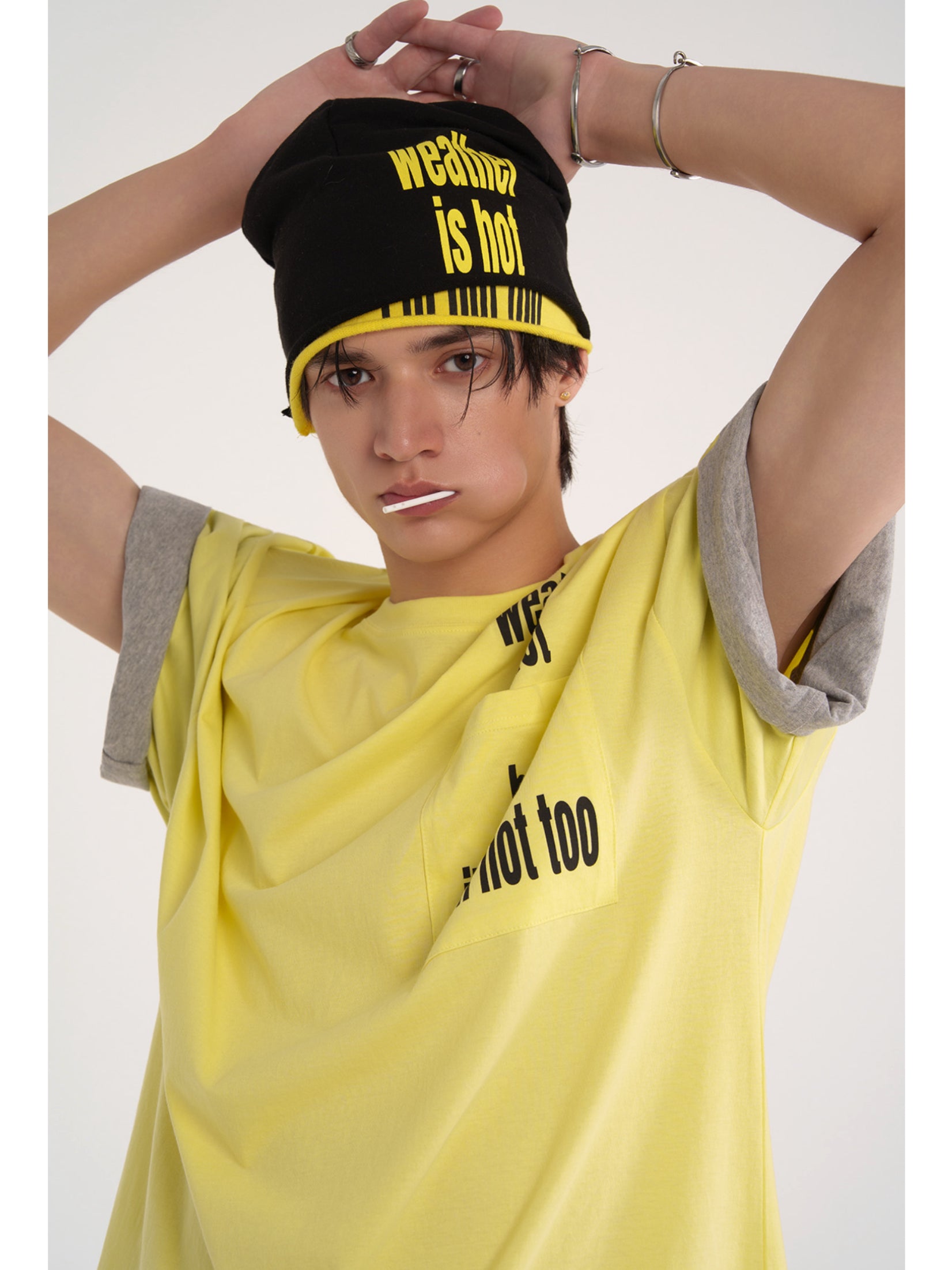 【ESC STUDIO】two sleeve hot t-shirt