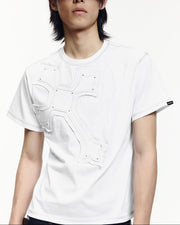 【AAKAM】Big Patch CROS2 Half Top
