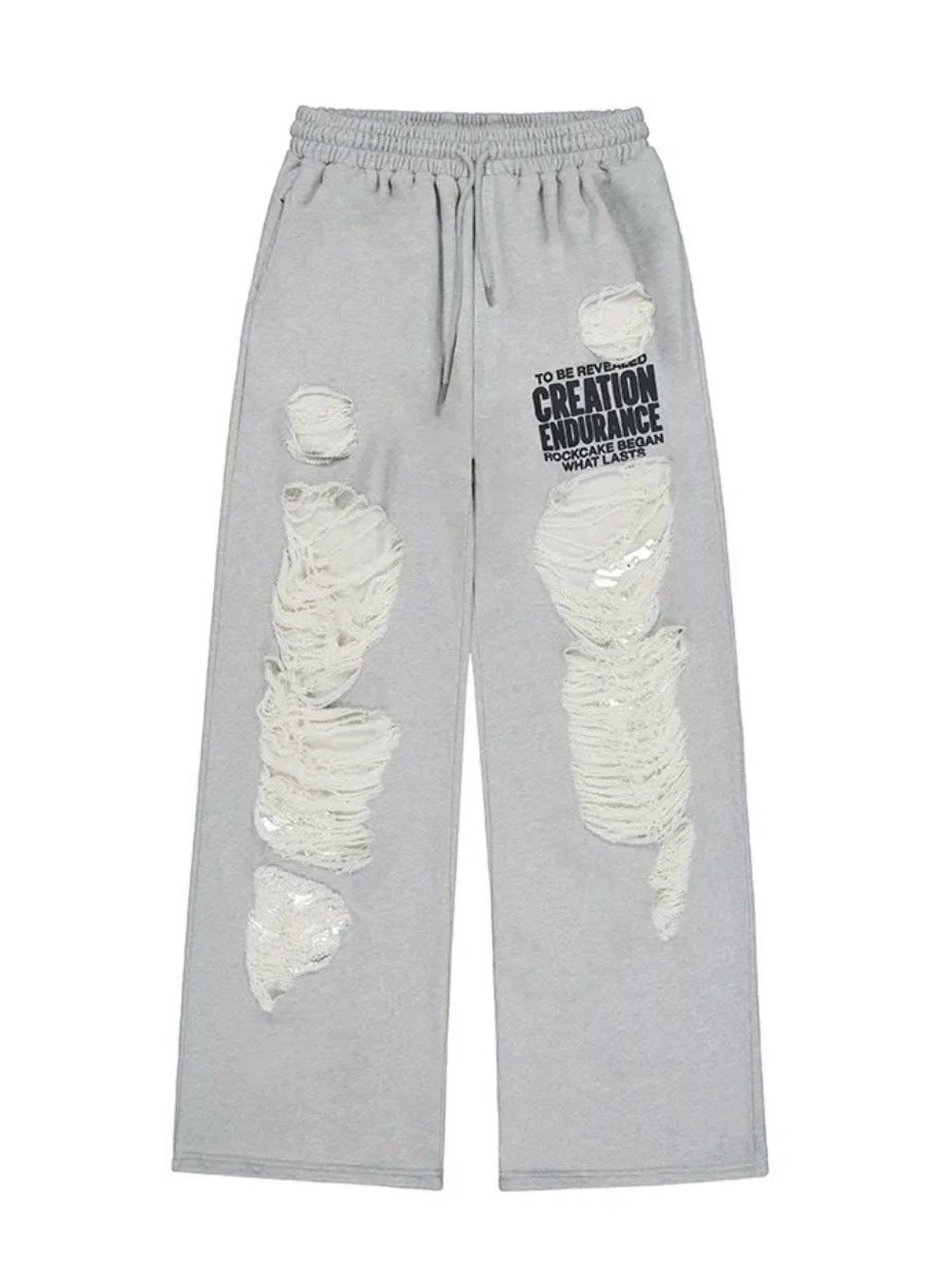 【ROCK CAKE】Creation Damage Jogger