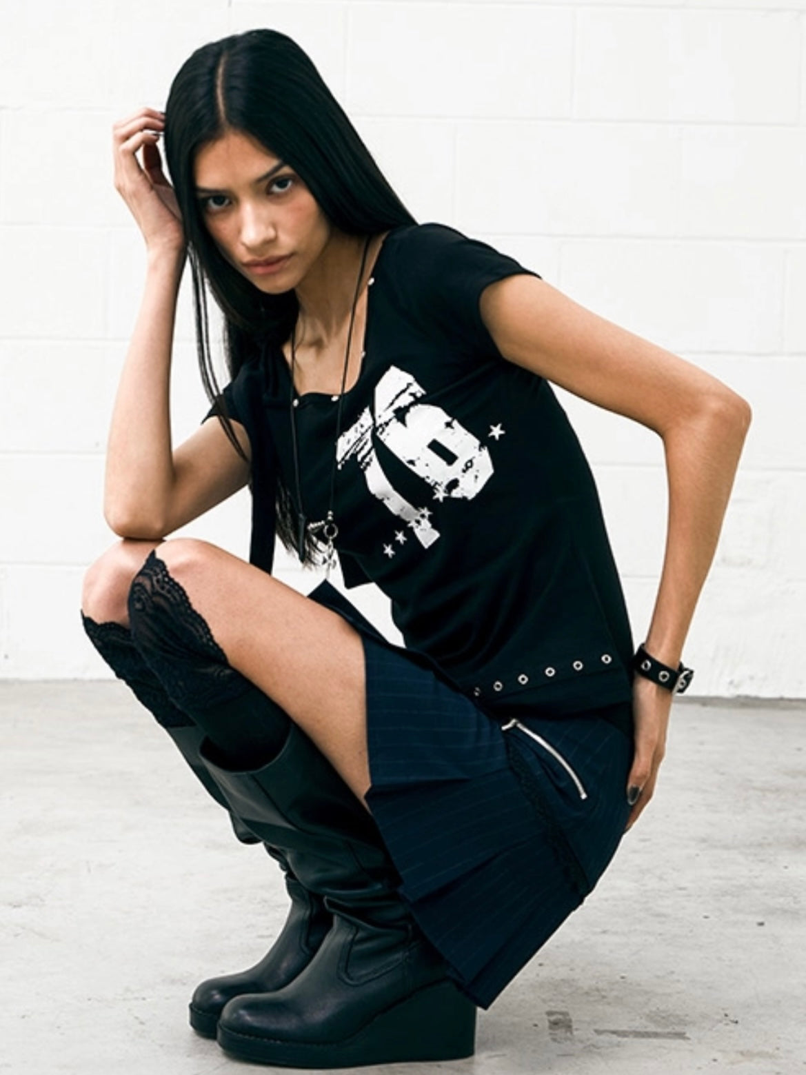【NOT KNOWING】Tied One Shoulder 76 Top