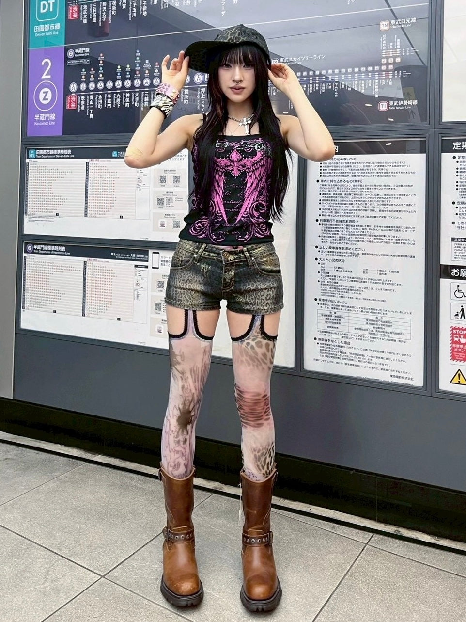 7/11 20:00発売 国際配送【BABY09】Gothic layered camisole (3color)