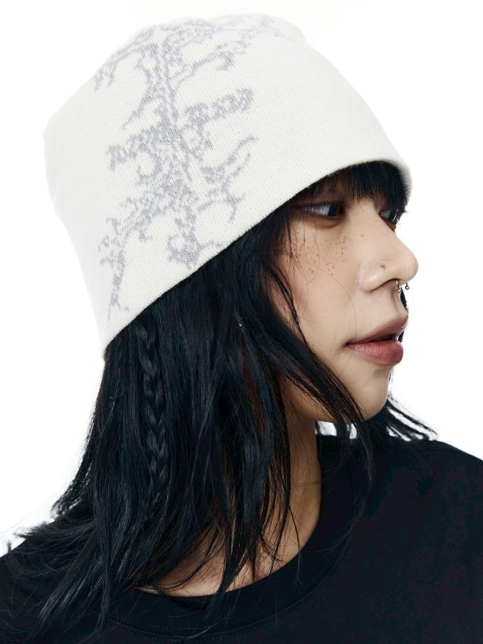 【AAKAM】Gothic Graphic Beanie