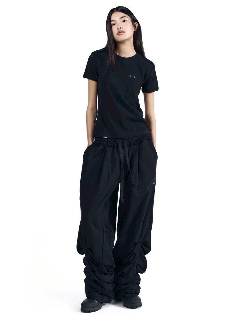 【AAKAM】Sediment Pin-Tuck Sweatpants