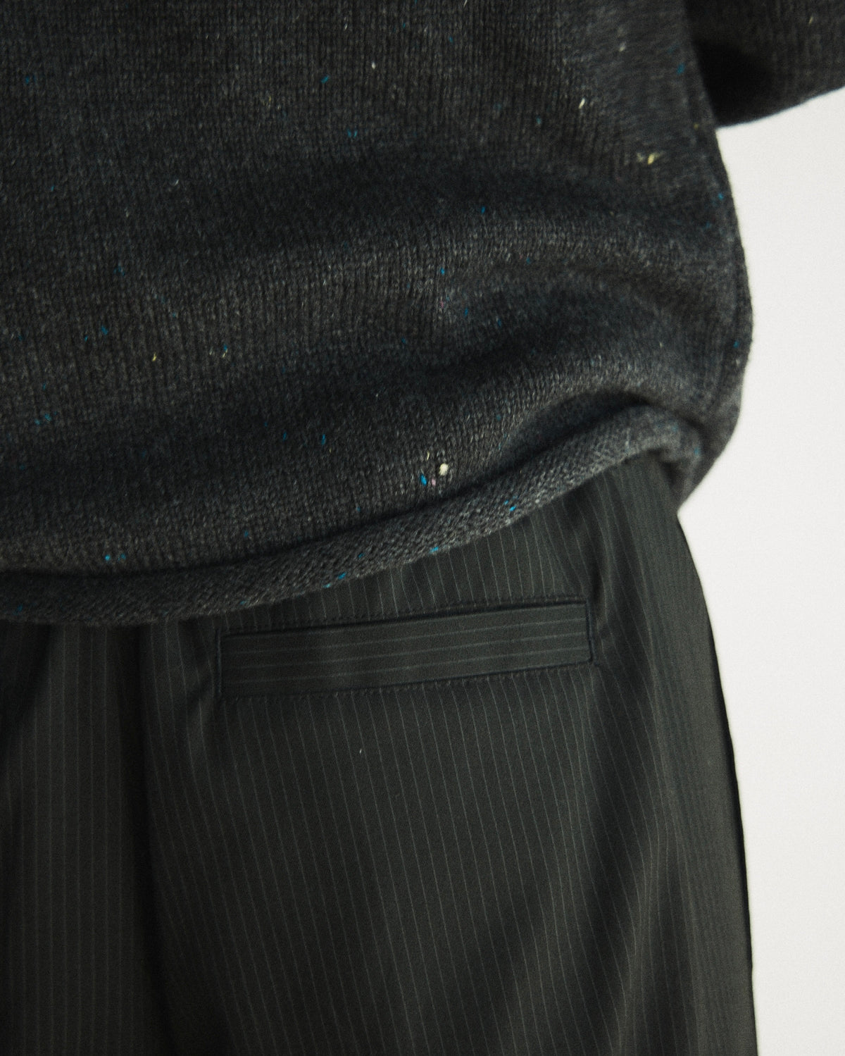 【CS】Cut-Off Nep Crewneck Knit